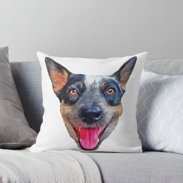 Item preview, Large Australian Cattle Dog (ACD) Heeler Face designed and sold by sidehustledog.