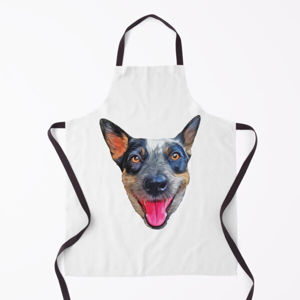 Item preview, Large Australian Cattle Dog (ACD) Heeler Face designed and sold by sidehustledog.