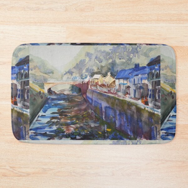 Artikelvorschau, East Lyn River in Lynmouth in der impressionistischen Aquarellmalerei von North Devon entworfen und verkauft von MikeJory.