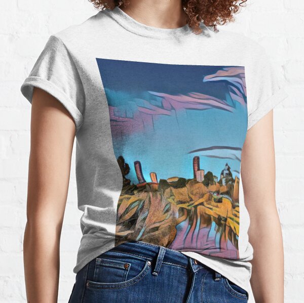 City view from riverbank - Adelaide City - South Australia Classic T-Shirt