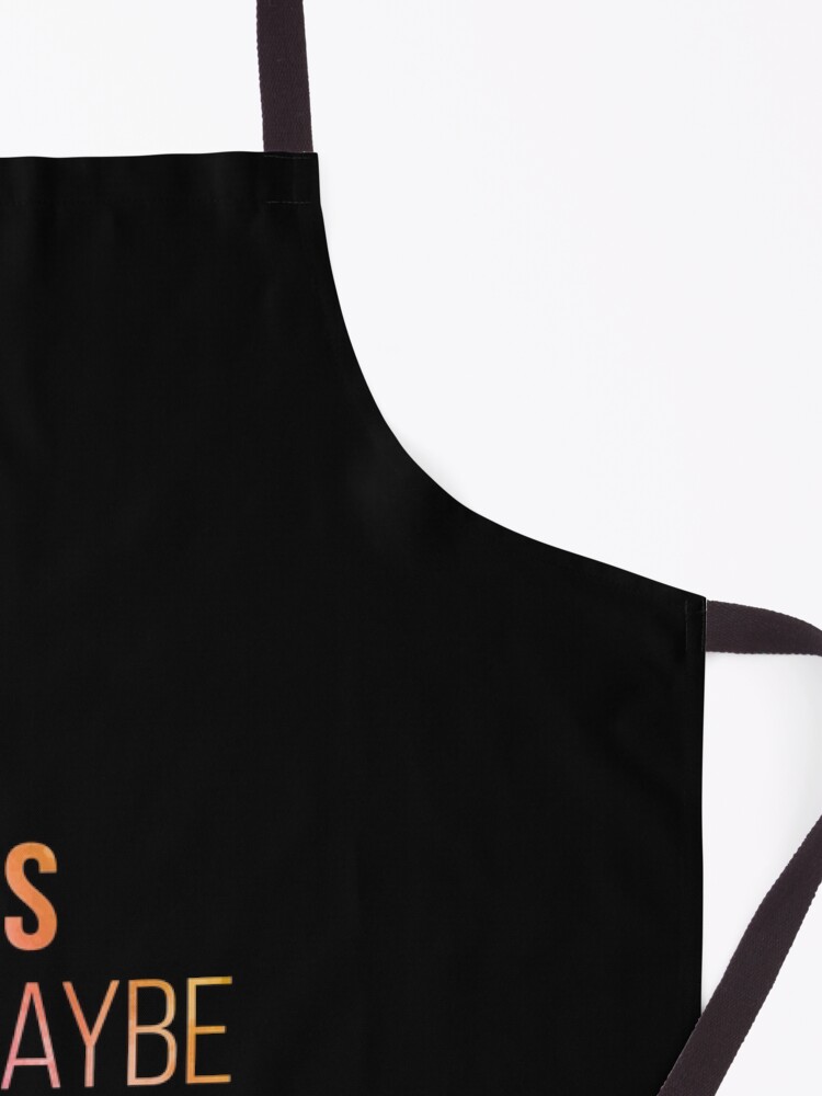 Alternate view of I Like Sloths And Maybe Three People in Watercolor Apron