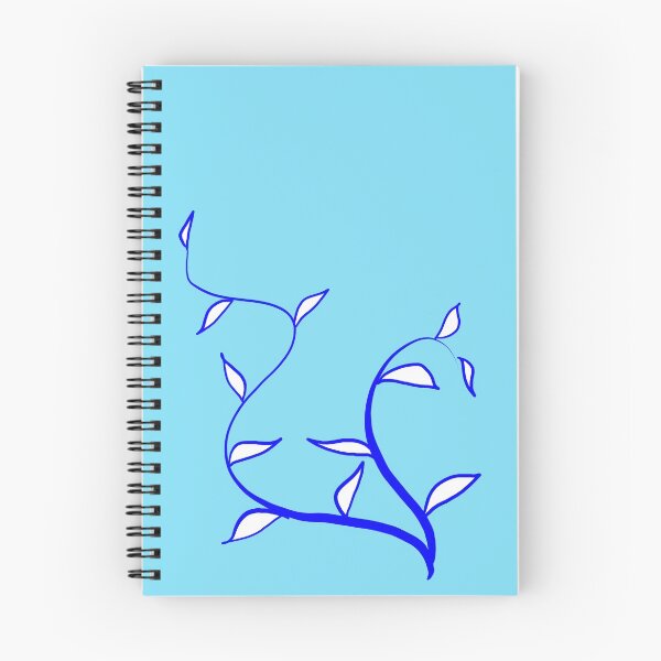 Item preview, Blue&white simple leaves designed and sold by Chino20.