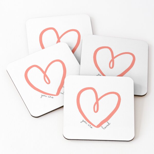 Item preview, 'you are loved' heart designed and sold by charlyj___.
