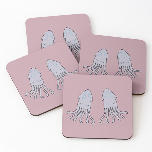 Item preview, Cute nursery squid pattern and sticker pack designed and sold by JokeGysen.