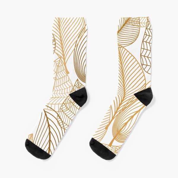 Golden Leaves Socks