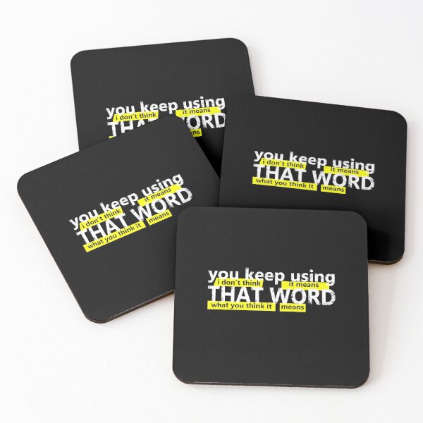 Item preview, You keep using that word Funny Meme 2020 - White Text  designed and sold by Art-Tease.