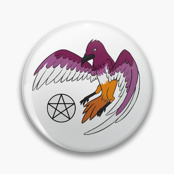 Item preview, Lesbian pentacle bird  designed and sold by Blackoutsentine.