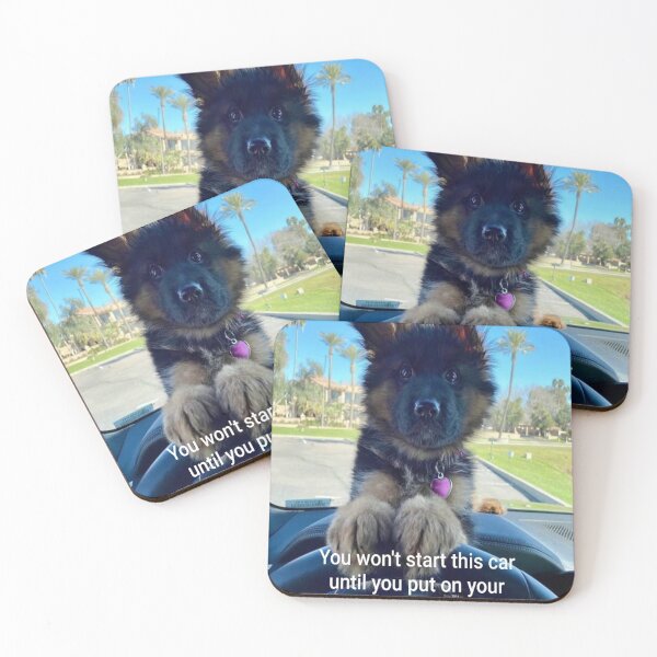 Item preview, Puppy in a car designed and sold by moske98.