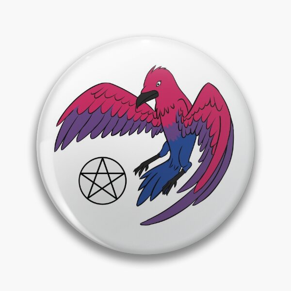 Item preview, Bi pentacle bird  designed and sold by Blackoutsentine.