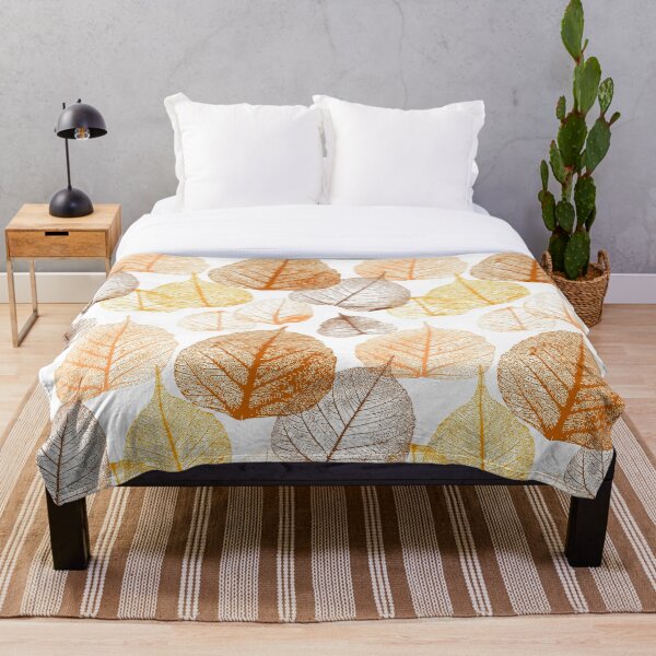 All the Autumn Leaves Throw Blanket