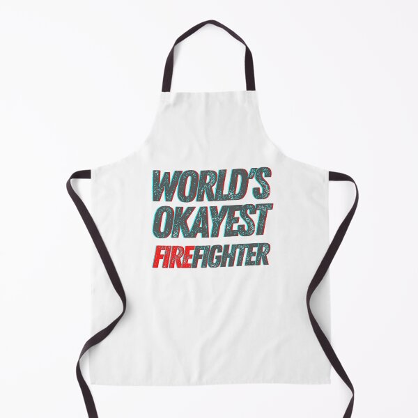 Item preview, World's Okayest Firefighter designed and sold by The Little Wood Cottage.