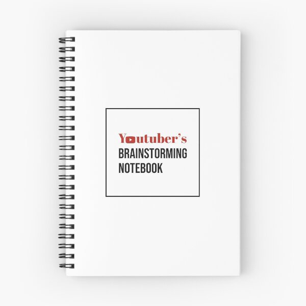 Item preview, Youtuber's Brainstorming Notebook designed and sold by dattaraj.