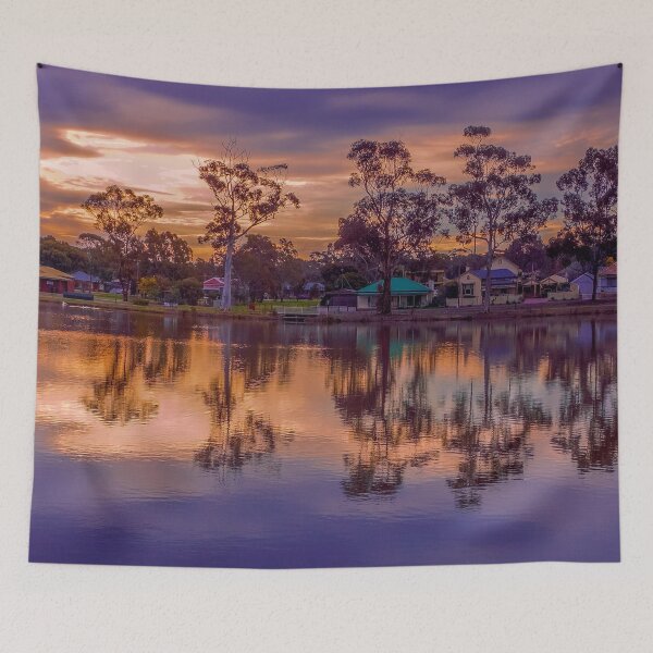 Item preview, Sunset Reflections at Lake Neangar - Eaglehawk, Victoria designed and sold by Steven Jodoin.
