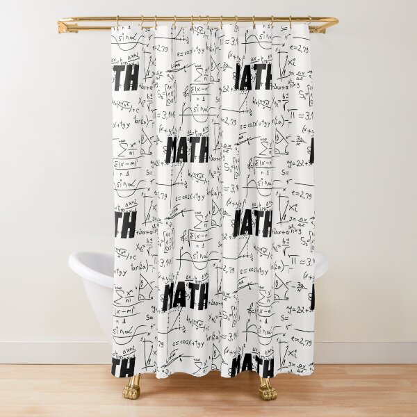 Math Lovers Shower Curtains Redbubble