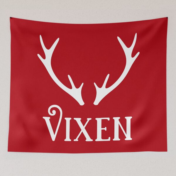 Artikelvorschau, Vixen Rentier Weihnachtsdesign entworfen und verkauft von CoolYule.