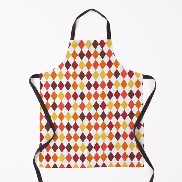 Item preview, Autumnal check pattern in red and orange tones designed and sold by ClumsyCat.