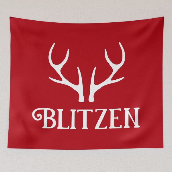 Artikelvorschau, Blitzen Rentier Weihnachtsdesign entworfen und verkauft von CoolYule.