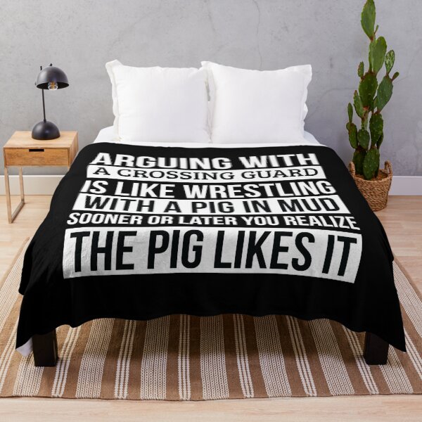 Item preview, Crossing guard Shirt, Like Arguing With A Pig in Mud Crossing guard Gifts Funny Saying Shirt Gag Gift Office Desk Boss Gift designed and sold by Orange Pieces.