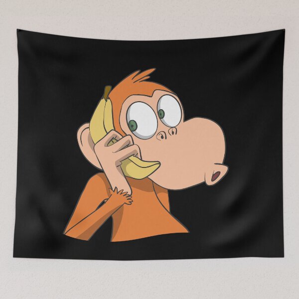 Item preview, Monkey with banana phone designed and sold by Monkey Ful.