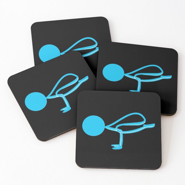 Item preview, Yoga stickman in Bakāsana pose designed and sold by Monkey Ful.