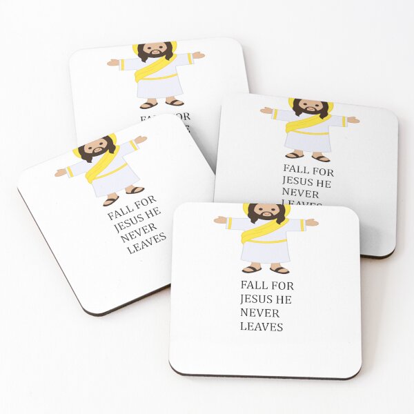Item preview, Fall for Jesus, He never leaves: Funny Christian design for Fall and Jesus lovers designed and sold by fajali master.