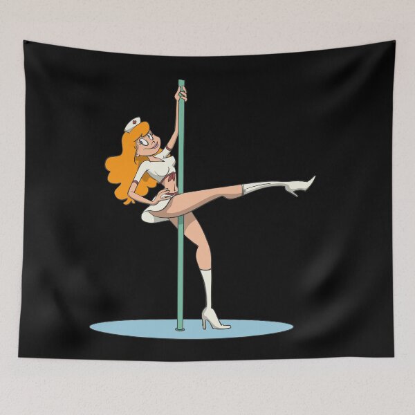 Item preview, Cheeky Nurse Pole Dancing designed and sold by Monkey Ful.