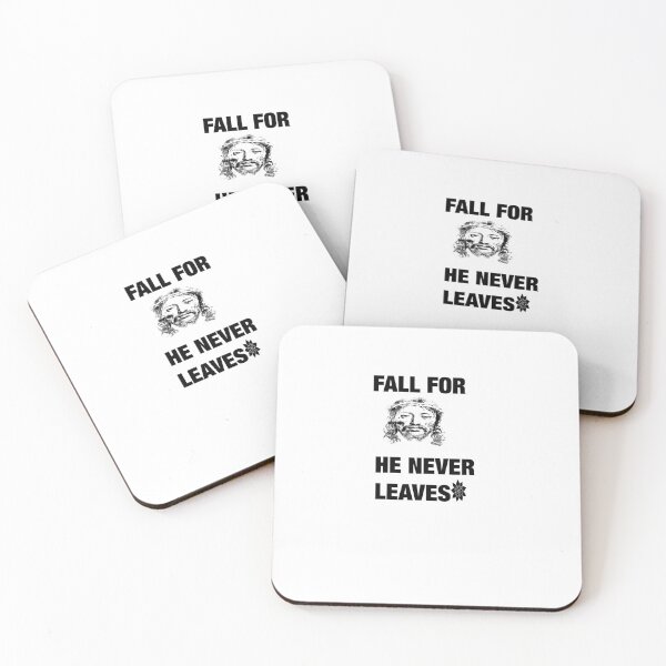 Item preview, Fall for Jesus, He never leaves : Funny vintage Christian design for Fall and Jesus lovers designed and sold by fajali master.