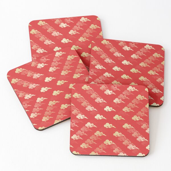 Item preview, Chinoiserie Chinese Clouds on Red designed and sold by AlteredAtelier.