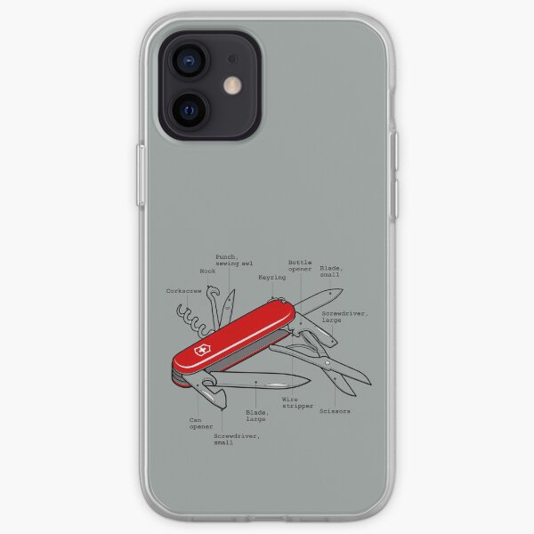 Swiss Army Knife Annotated iPhone Soft Case