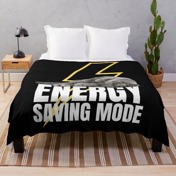 Item preview, Energy Saving Mode Cat designed and sold by Nathalie Aynié.