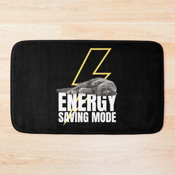 Item preview, Energy Saving Mode Cat designed and sold by Nathalie Aynié.