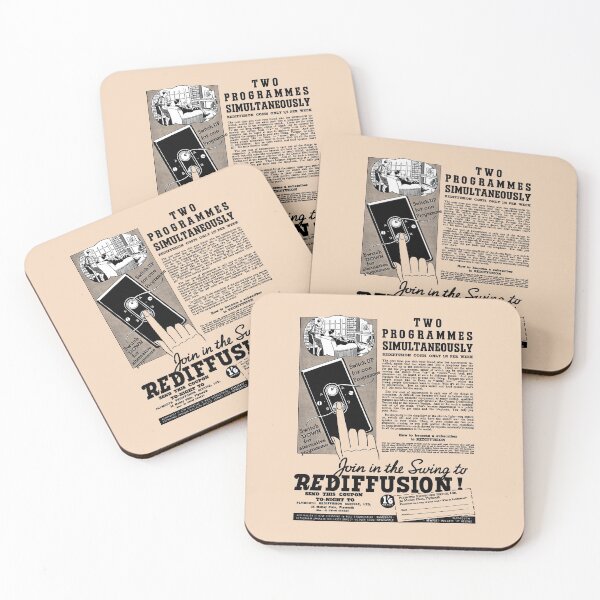 Item preview, REDIFFUSION RADIOS - ADVERT designed and sold by ThrowbackAds.