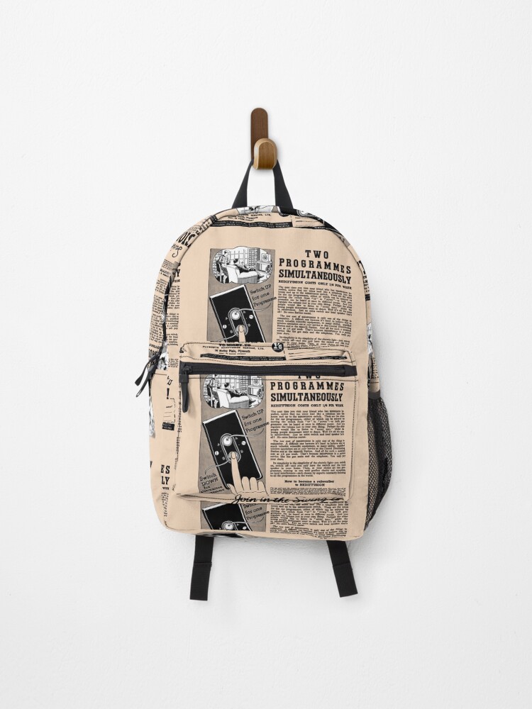 Thumbnail 1 of 3, Backpack, REDIFFUSION RADIOS - ADVERT designed and sold by ThrowbackAds.