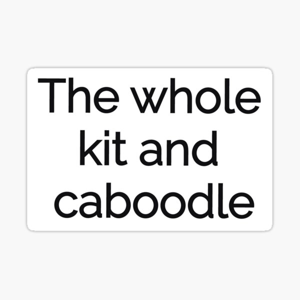 Caboodle Sticker Sticker for Sale by erikakcreates