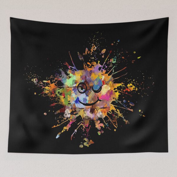Item preview, color blob smiley designed and sold by TShirtsByMs.