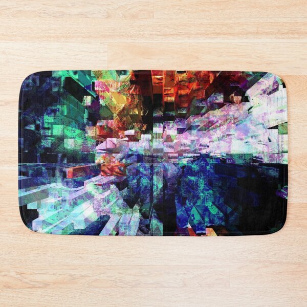 Item preview, Glitch Art Cube Cube Pillar designed and sold by TShirtsByMs.