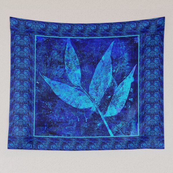 Item preview, Leaf Square in Blue designed and sold by Heatherian.