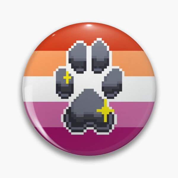 Item preview, Pixel Paw Lesbian Sparkle designed and sold by CorruptedFox.