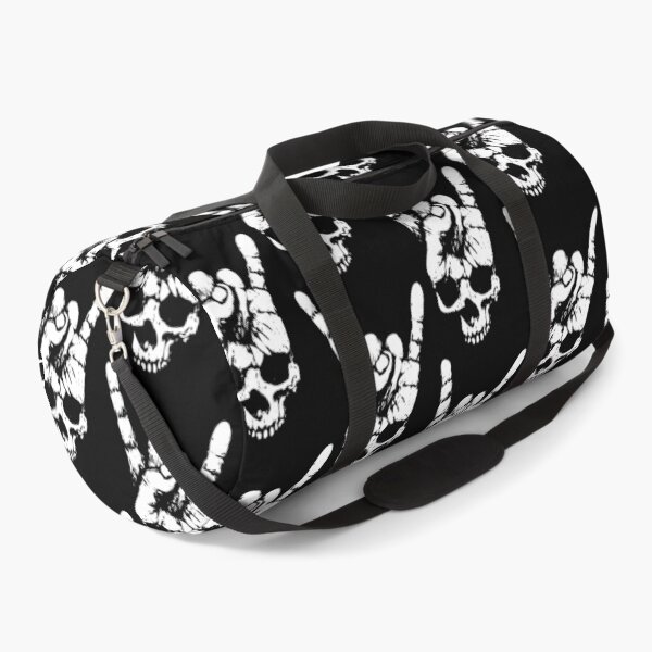 Item preview, heavy metal skull with devil horns hand designed and sold by TShirtsByMs.
