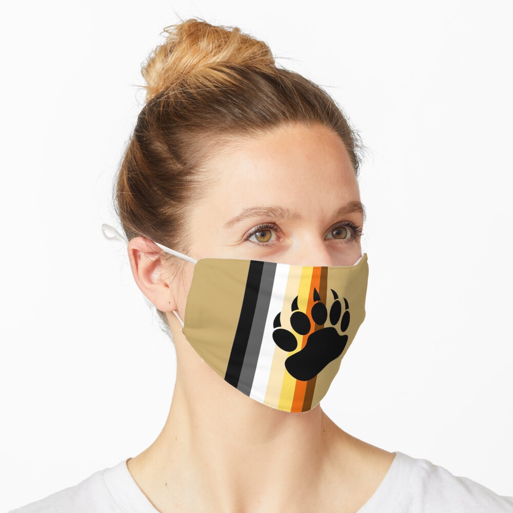Gay Bear Bandera Garra Vertical Mascarilla