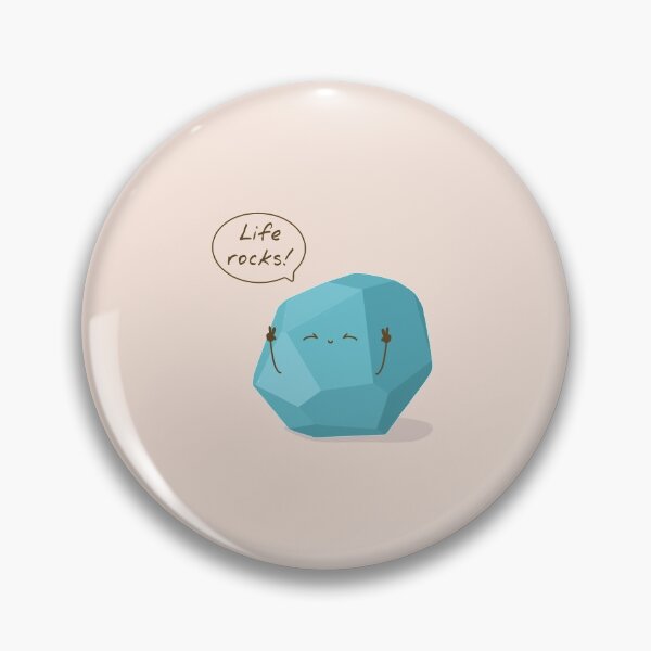 Item preview, Life Rocks | Cute Motivational Blue Rock designed and sold by . l i m o n a d e . c r e a t i o n s ..