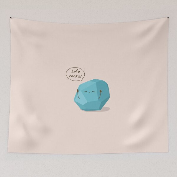 Item preview, Life Rocks | Cute Motivational Blue Rock designed and sold by . l i m o n a d e . c r e a t i o n s ..