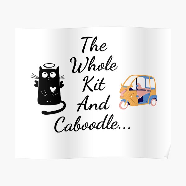 "The Whole Kit And Caboodle" Poster for Sale by alexb1461 Redbubble