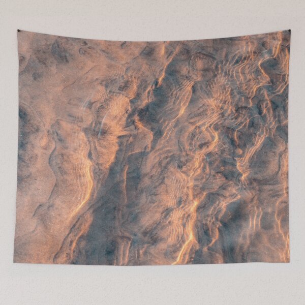 Item preview, Softly Painting Abstracts - Joyous Water Play in Rose Gold designed and sold by Georgia Mizuleva.