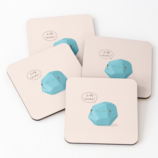 Item preview, Life Rocks | Cute Motivational Blue Rock designed and sold by . l i m o n a d e . c r e a t i o n s ..