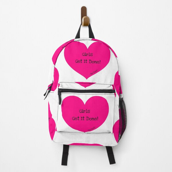 Item preview, "Girls Get It Done" (pink heart) designed and sold by LadyTrue.