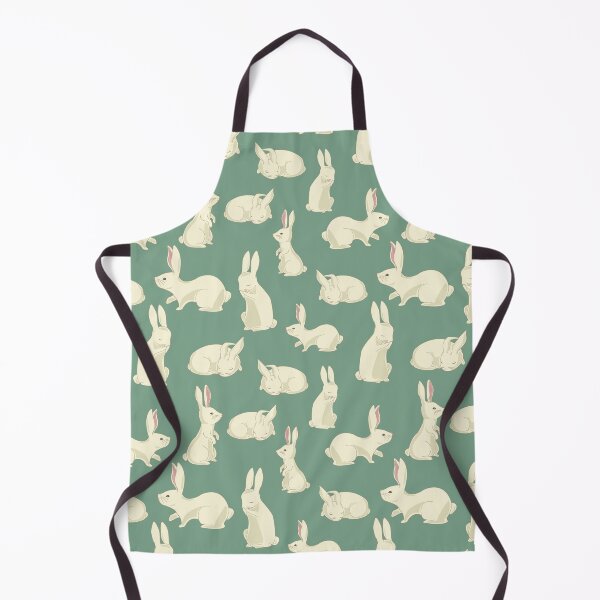 Item preview, Soft Bunny Pattern Muted Green designed and sold by cherishakayart.