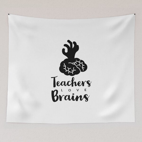 Item preview, Teachers love brains - funny - teacher job - Halloween  designed and sold by Tropical Blood.