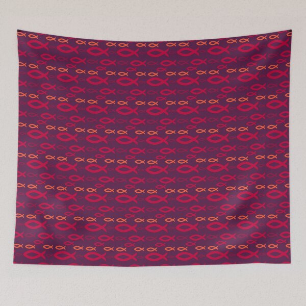 Item preview, Ichthys Christian Pattern designed and sold by jerusalem-.