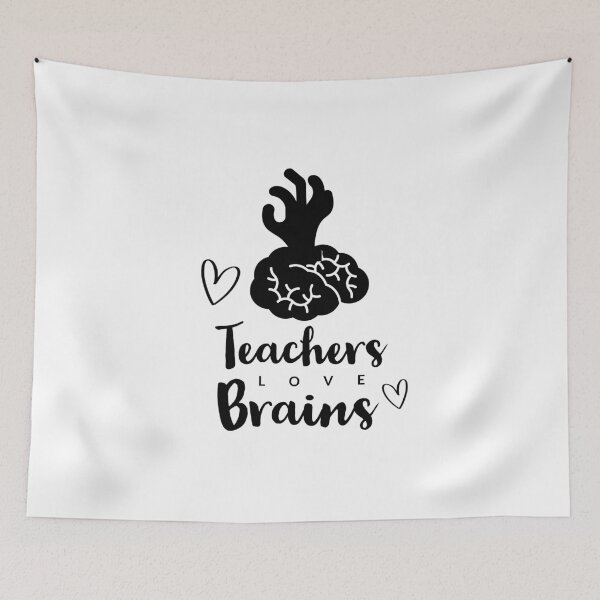 Item preview, Halloween - teachers love brains - happy Halloween  designed and sold by Tropical Blood.